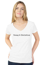 Load image into Gallery viewer, Young &amp; Christian (V-neck female)