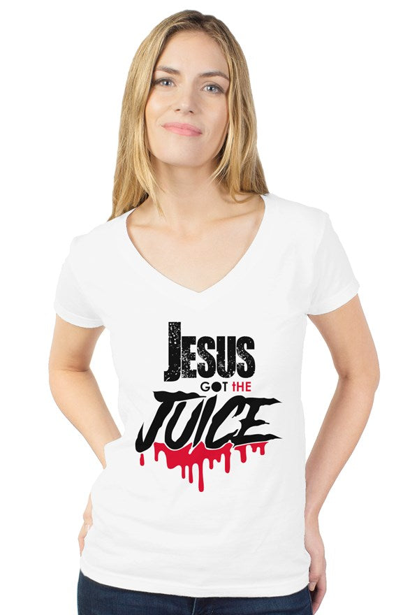 Jesus got the Juice (V-neck women)